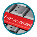 E-Gov on a keyboard