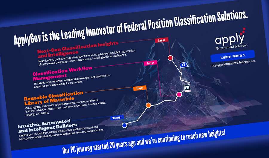 Position Classification Evolution, by Apply Government Solutions